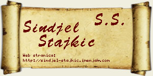 Sinđel Stajkić vizit kartica